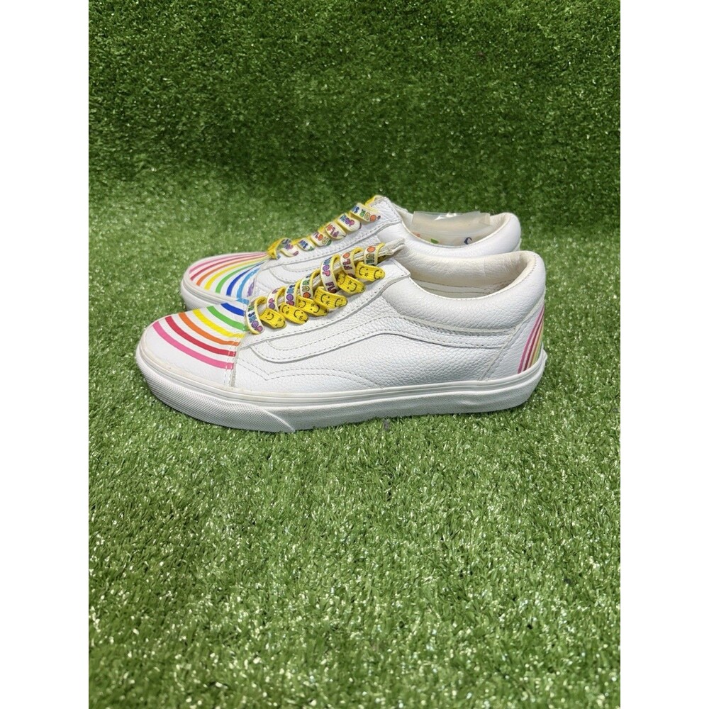 Vans X Flour Shop Old Skool Women’s Athletic Skate Shoes Sneakers Size 6 White